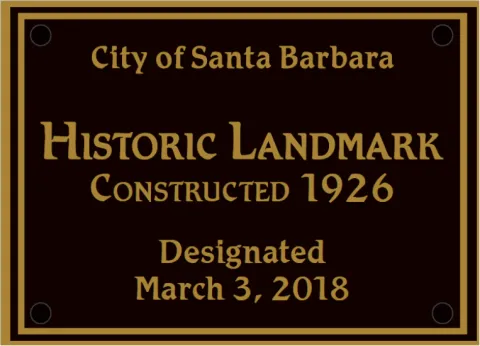 Historic Landmark Plaque
